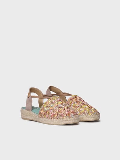 Veelkleurige espadrilles met elastiek aan de zijkant | ELSA-CO