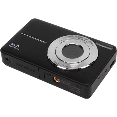 Digitale Camera voor Tieners Kinderen 44MP 1080P HD 16x Digitale Zoom Autofocus Zakformaat Compactcamera voor UK PLUG zwart