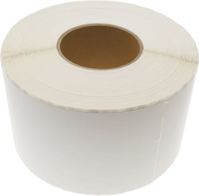 BeMatik - Rol van 1100 zelfklevende etiketten voor thermische transferprinter 101,6x127mm
