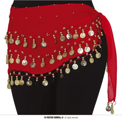 Fiestas Guirca - Gypsy buikdans sjaal - Halloween - Halloween accessoires - Halloween verkleden