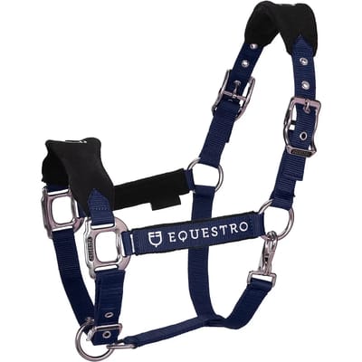 Nylon halster en longe voor paard in nylon Equestro