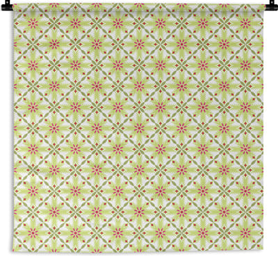 Wandkleed - Wanddoek - Bohemian - Patronen - Bloemen - 180x180 cm - Wandtapijt