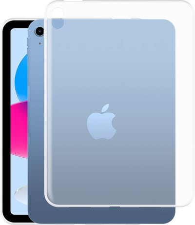 Just in Case tablet Hoes geschikt voor iPad 11 (2025) 11 inch / 10e generatie (2022) 10.9 inch - Siliconen Flexibele Case - Transparant