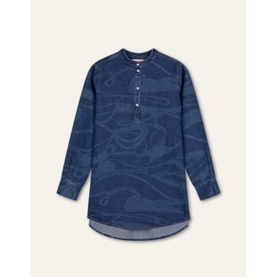 Oilily Berber Blouse- maat42 Blauw indigo