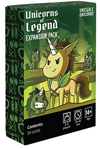 Unstable Unicorns: Unicorns of Legend – Uitbreiding Kaartspel (54 Kaarten, Engelstalig)
