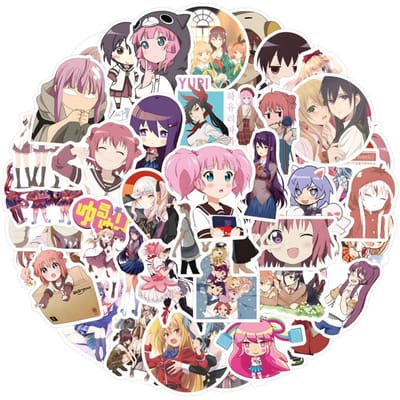 55 Stuks Doki Doki Literature Club Graffiti Stickers Bagage Waterbeker Schrijfwaren Mobiele Telefoon Laptop Decoratie Doe-het-zelf Stickers gray