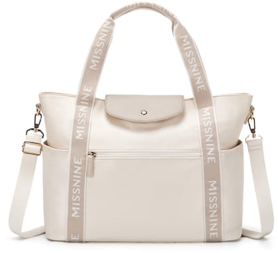 Dailygoods - Missnine Draagtas 15,6 inch laptoptas, lichte werktassen voor dames, grote capaciteit, computertassen voor kantoor, reizen