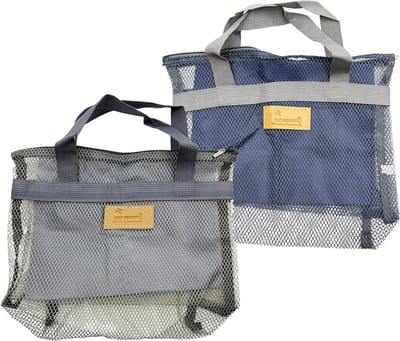 Lichtgewicht Douche Organizer, Sneldrogende Mesh Tas voor Fitness, Zwemmen en Reizen - 2 Stuks