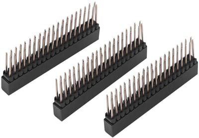 Shopcentral - 3 Stks Pin Headers - 2x20 Pins - Duurzaam - 2.54 M - Connector - Geschikt voor RPi - 40 Pins