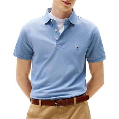 Tommy Hilfiger 1985 Slim Polo Brisk Blue Maat: L | Poloshirts Outlet | Heren | Blauw