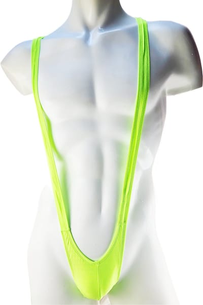 BamBella ® - Lingerie pak -Onesize - body suit - Heren- Erotische jumpsuit Man Neon Fel Groen rollenspel kleding valentijn voor mannen