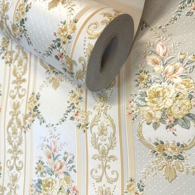 Engelse bloemen behang 95504-2