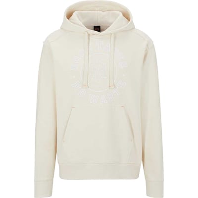 Boss Heren Graphic Raglan Sport Hoodie (Wit)