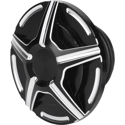 Bouchon d'essence de moto Couvercle de réservoir d'huile de carburant Style rétro Étoile à cinq branches Convient pour XL883 1200 black