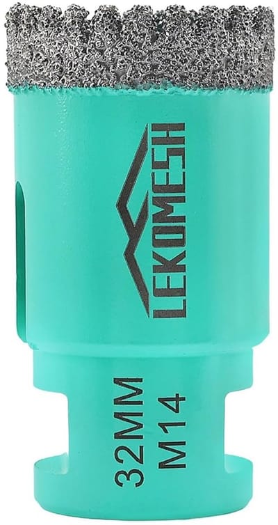 Diamant Tegelboor - 32 mm Zaagkop voor Porselein, Keramiek, Steen en Graniet met M14 Schroefdraad