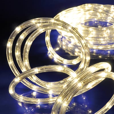 HI Lichtslang - 120 led lampjes - warm wit - 6 meter - slangverlichting - kerstverlichting - buiten - sfeerverlichting