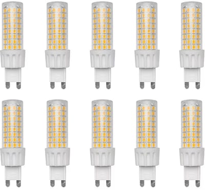 Avide G9 LED Insteeklamp 7W 220-240V - 3000K - 640lm - LED Lampjes Insteek - Warm wit licht - Vervangt 49W lamp - 10 stuks