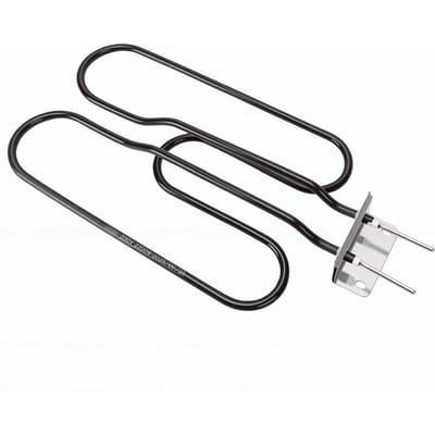 Unité de Chauffage pour Gril BBQ Convient aux Grils Weber Q140 Q1400 Barbecue Unité de Chauffage Électrique Pièce 2200W Alliage d'Aluminium black