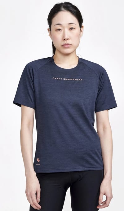 Craft ADV Gravel SS fietsshirt korte mouwen zwart dames