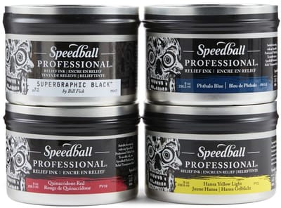 Speedball Professional relief ink set