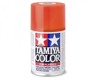 Tamiya Hobbyverf Acrylverf - TS-36 Fluorescent Red - Gloss - Acryl Spray - Verf spuitbus - 100 ml
