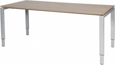 Verstelbaar Bureau - Domino 180x80 Havana Kersen - alu frame