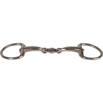 Dubbele scharen olijfvormig voor paard in roestvrij staal Velari 14mm 11,5cm