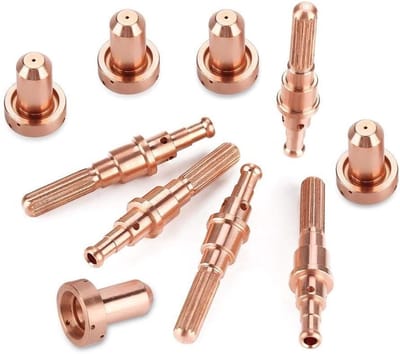 Plasma nozzles en elektroden set voor SL60/100 plasmafakkel - 5 mondstukken en 5 elektroden tips, geschikt voor precisiewerk en langdurig gebruik