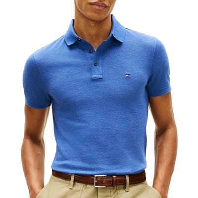 Tommy Hilfiger 1985 Slim Polo Indigo Heather Taglia: S | Polo Outlet | Uomo | Blu