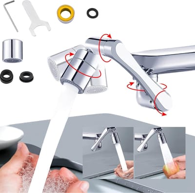 waterbesparend opzetstuk voor kraan (roestvrij) kraan opzetstuk / kraan opzetstuk - faucet attachment - Crane extension