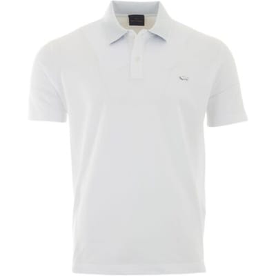 Paul & Shark Polo Cotton Collar Stand Contrast Wit / male