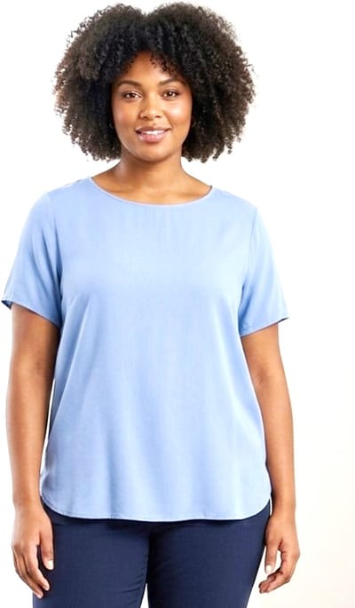 ONLY CARMAKOMA - CARVICO LIFE S/S TOP VIS WVN - Meisjes - Blouses
