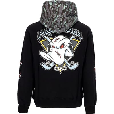 Lichtgewicht sweatshirt met capuchon voor heren, Triangle Pain Hoodie, zwart
