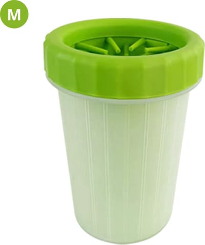Bovista Hondenpoten Reiniger - Hondenpoten Schoonmaken - Honden Verzorging - Potenreiniger Hond - Poot Reiniger - Draagbaar - Groen - Maat M