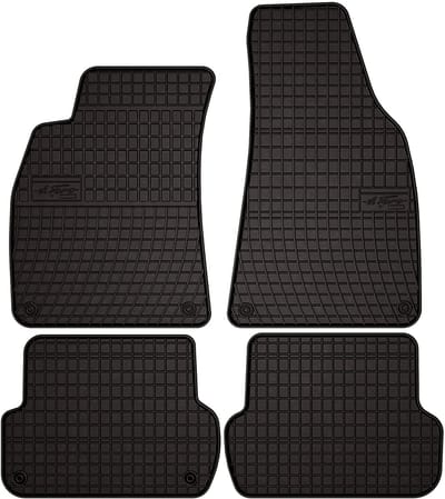 Wielganizator SolidPRO Serie - Auto Rubber Matten - Audi A4 B6 (2001-2004) - Zwarte Bescherming - Anti-Slip