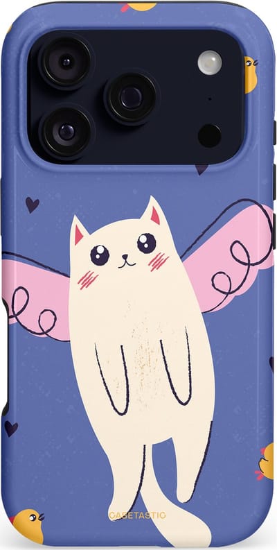 Casetastic hoesje geschikt voor Apple iPhone 17 Pro - MagSafe - Dubbellaagse bescherming - Kuikendief - Fashion Case - Lavendel Crème