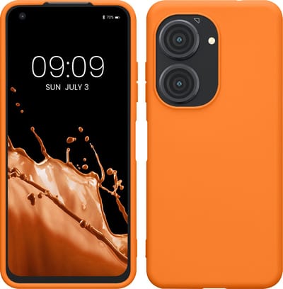 kwmobile telefoonhoesje geschikt voor ASUS Zenfone 10 / Zenfone 9 - Hoesje voor smartphone - Back cover in fruitig oranje