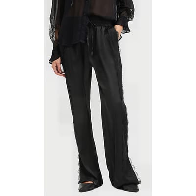AllSaints Tyler Lace Trouser Black Taglia: L | Pantaloni Outlet | Donna | Nero