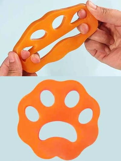 Waledano® Haarverwijderaar Huisdieren - Pluizen Verwijderaar - Dierenhaar - Wasmachine Herbruikbare Haarverwijderaar - Anti Haren - Hondenhaar en Kattenhaar - Verwijderen Van Haren In de Wasmachine en Droger – Oranje