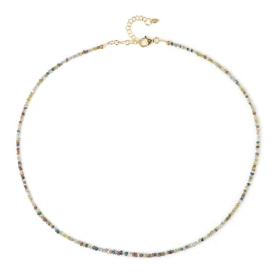 Cavill - Zilveren Halsketting - 925 Sterling Zilver Verguld - 15 636 ct Fancy Diamanten Parelgeslepen - Verstelbare Elegante Dames Sieraad