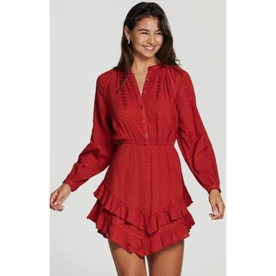 Shiwi Ladies Rouen Dress Clover Stripe Size: L | Mini Dresses Outlet | Dames | Oranje