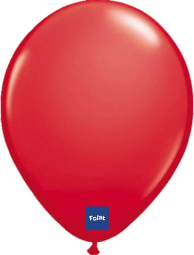 Folat - Folatex ballonnen Metallic Rood 30 cm 100 stuks