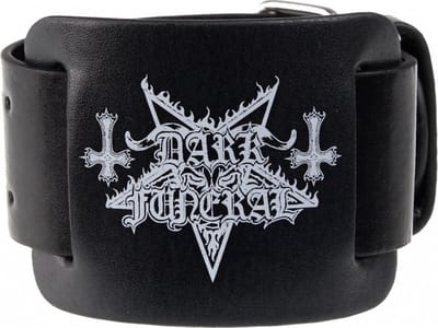 Dark Funeral - Logo - Leren Polsband