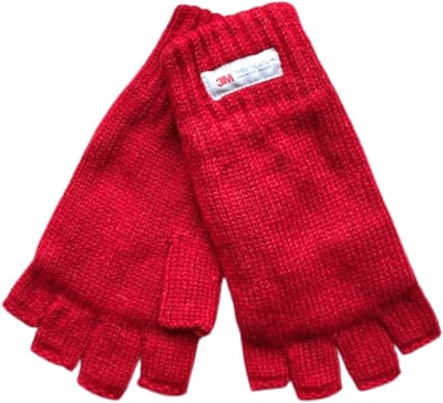 Vingerloze handschoenen - Dames handschoenen - Handschoenen zonder vingers - Thinsulate - Wol - Rood