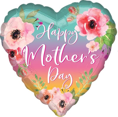 Amscan Folieballon Happy Mother's Day 71 Cm Groen/roze/geel