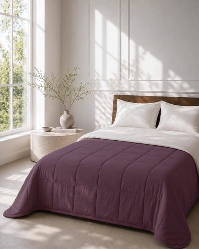 HOOMstyle Wasbaar dekbed zonder overtrek - Zomer 100 g/m² - 260x220cm - Vijgenpaars