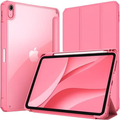 Sounix Tablet hoes geschikt voor Apple iPad 11 (2025) A16 / Apple iPad 10.9 (2022) - Hoesje met Pencil Houder Uitsparing - Rood