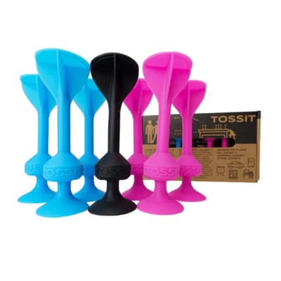 999 Games - Tossit - Starter Pack - Blauw-Roze - Darts - Petanque - Geavanceerde siliconen dart - HET LEVEN IS LEUK, JUST TOSS IT! - Voor binnen en buiten