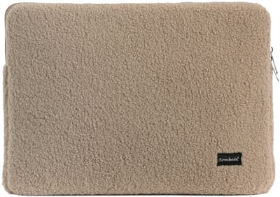 Bombata Teddy Laptop Sleeve - Laptop Hoes geschikt voor 13 / 13.3 / 14 inch Laptops - Taupe Bruin