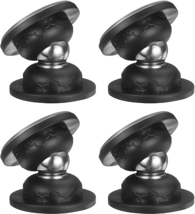Magnetische Deurhouders - Deurvastzetters - Bescherming Deuren Muren - Zachte Siliconen Kop - 4 stuks - Zwart